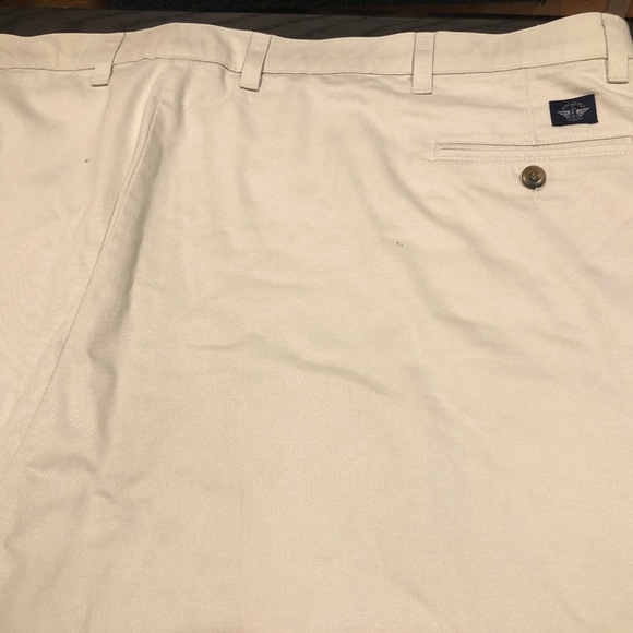3/$32 DOCKERS Lt Khaki Classic Fit  4 Pocket Casual Dress Pants Big/Tall 52/32 - Picture 9 of 12
